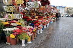 タクシム広場の花屋さん