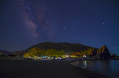 夏の夜の三瀬海岸