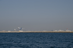 全日空　B777　タッチアンドゴー