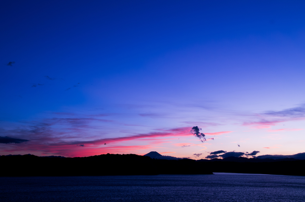 富士夕景
