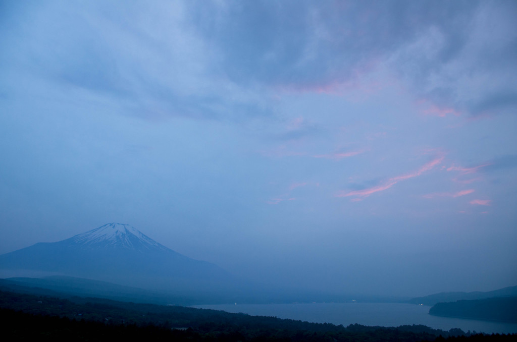 瞬時の夕焼け