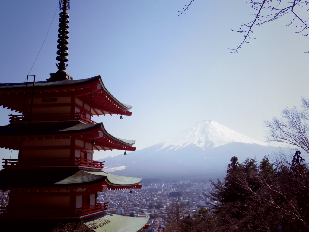 新倉浅間神社との富士