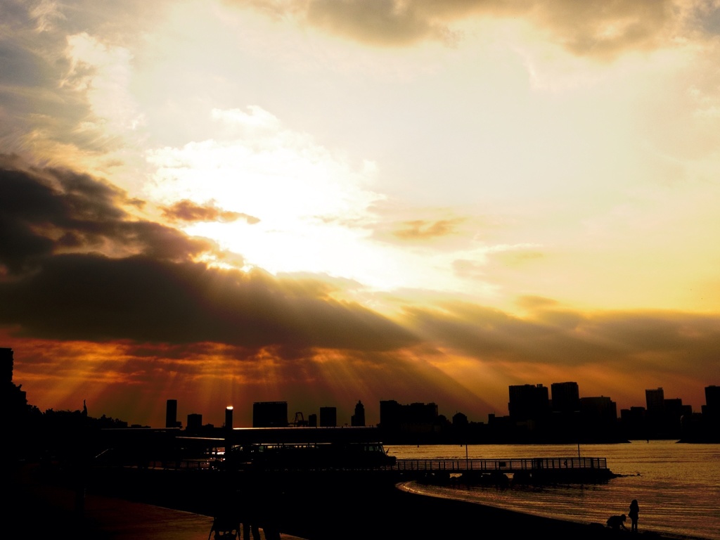 お台場の夕暮れ