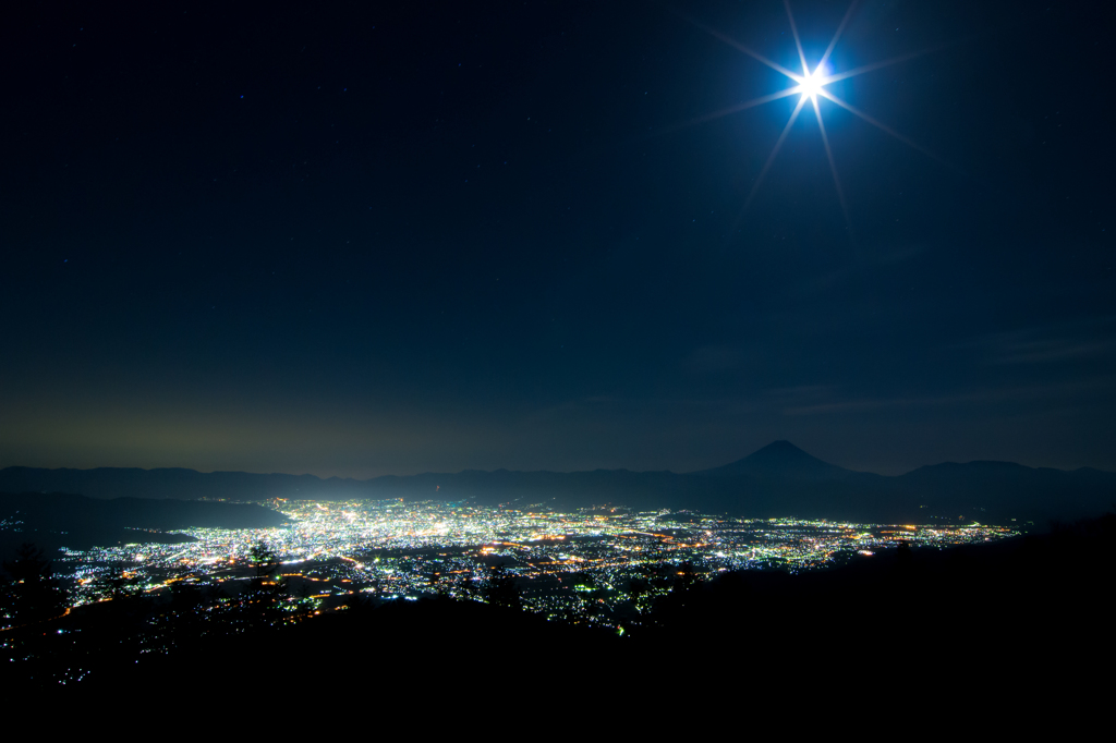 月夜の煌めき