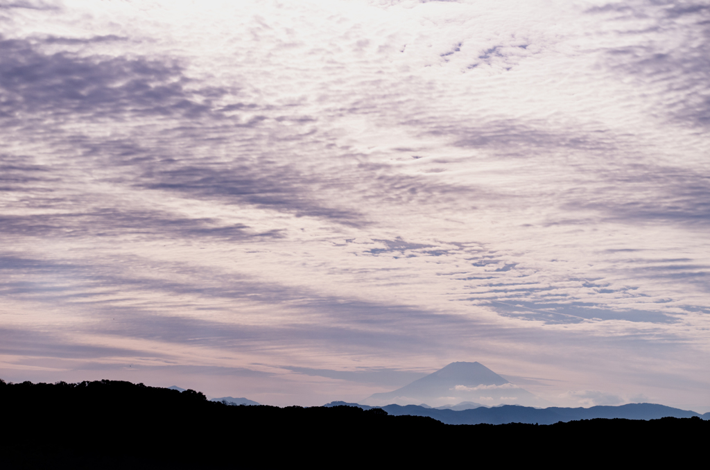 秋の夕景