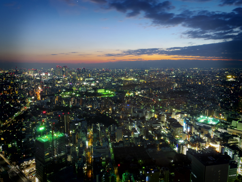 サンシャイン60からの夕暮れ
