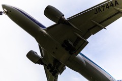 上空通過