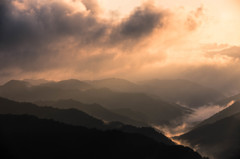 野迫川村　日の出