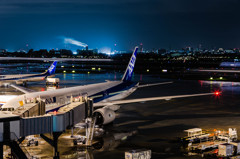 雨の大阪国際空港