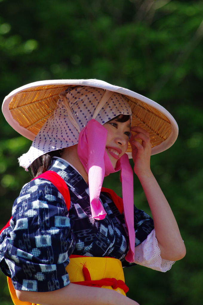 花田植の早乙女さん