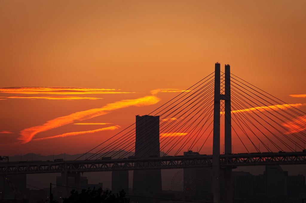 土曜日の夕焼け