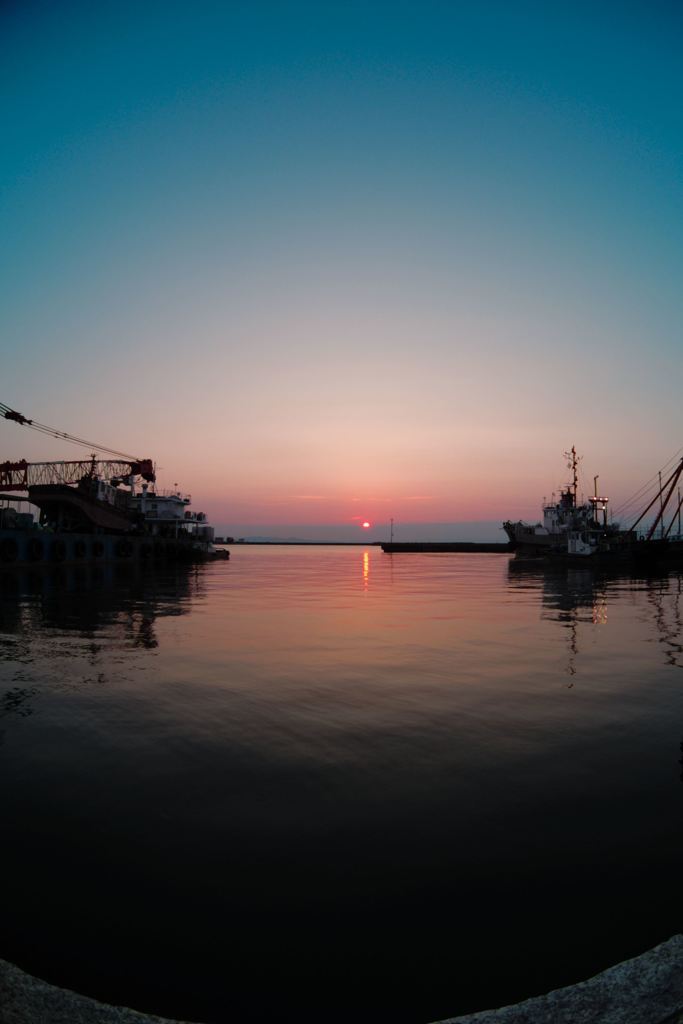 終いの夕日