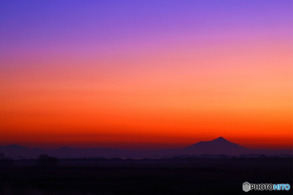 彼方の筑波を臨んで