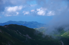 中岳を臨む