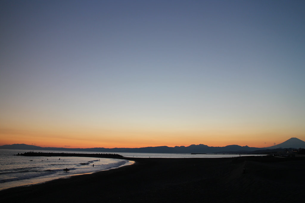 湘南の夕日