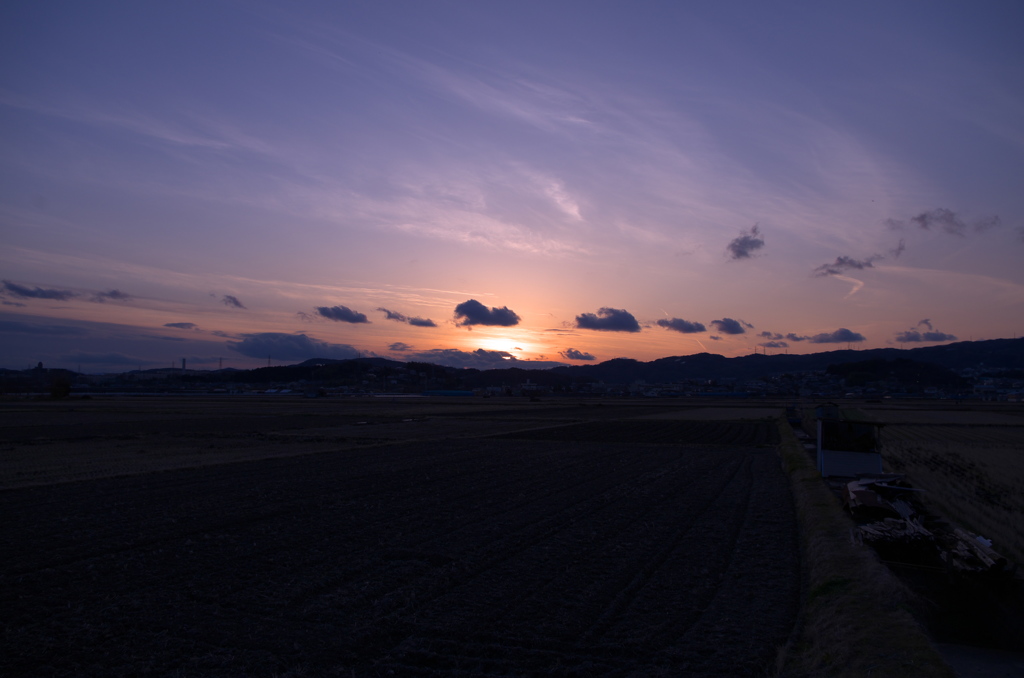 夕暮れ