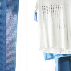 朝の光と洗濯物