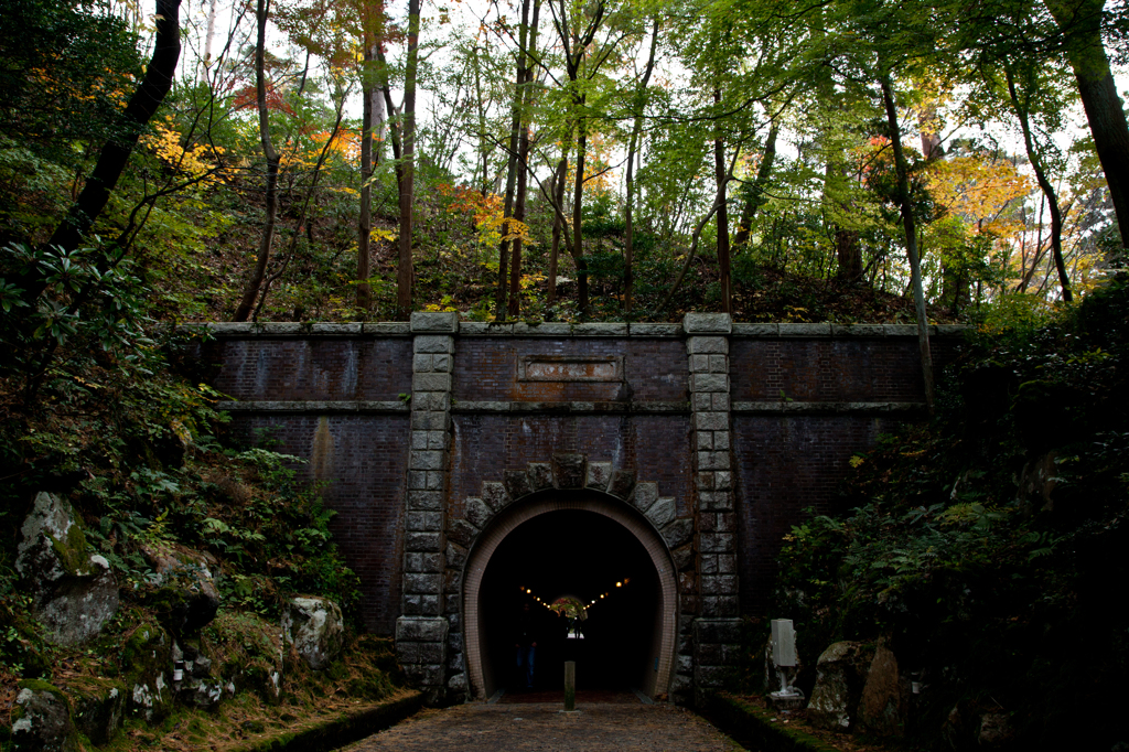 もみじ谷へのトンネル