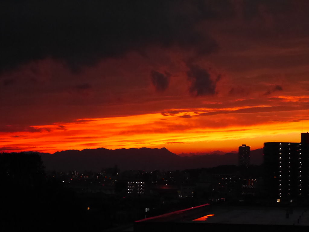 燃える空