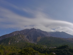 険しい活火山　桜島
