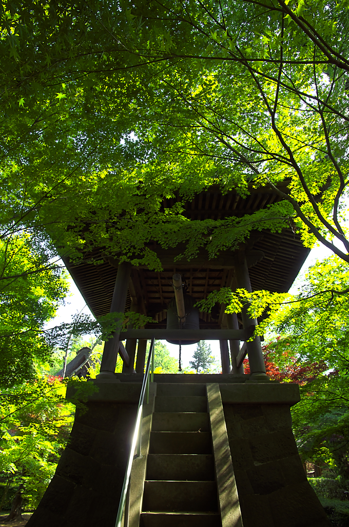 緑の鐘撞き堂