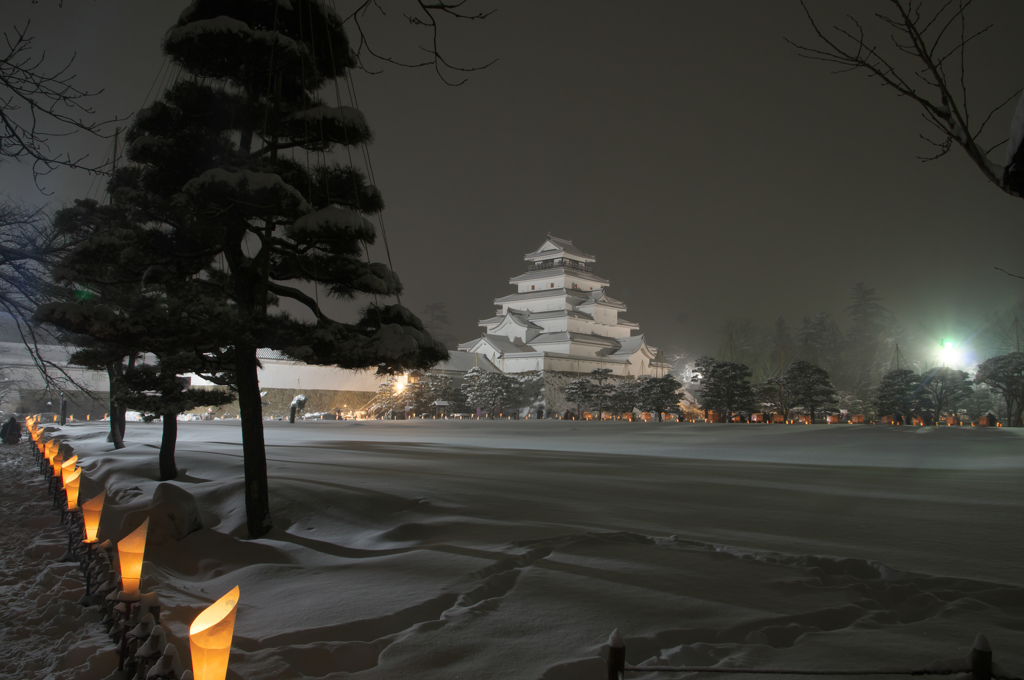 鶴ケ城冬景色