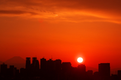 新都心夕景