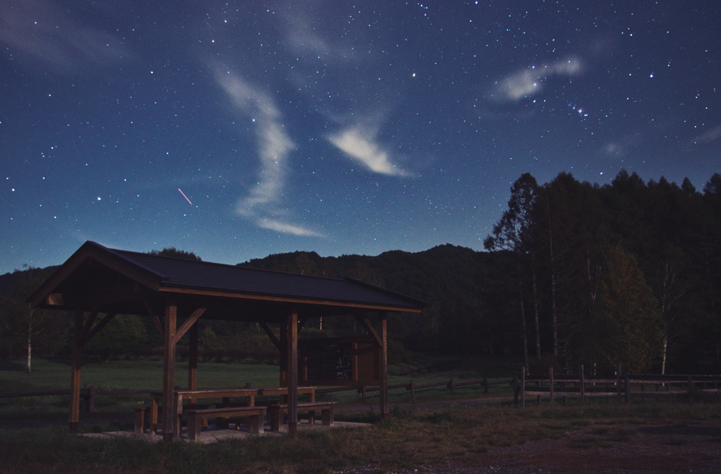 開田高原の夜。