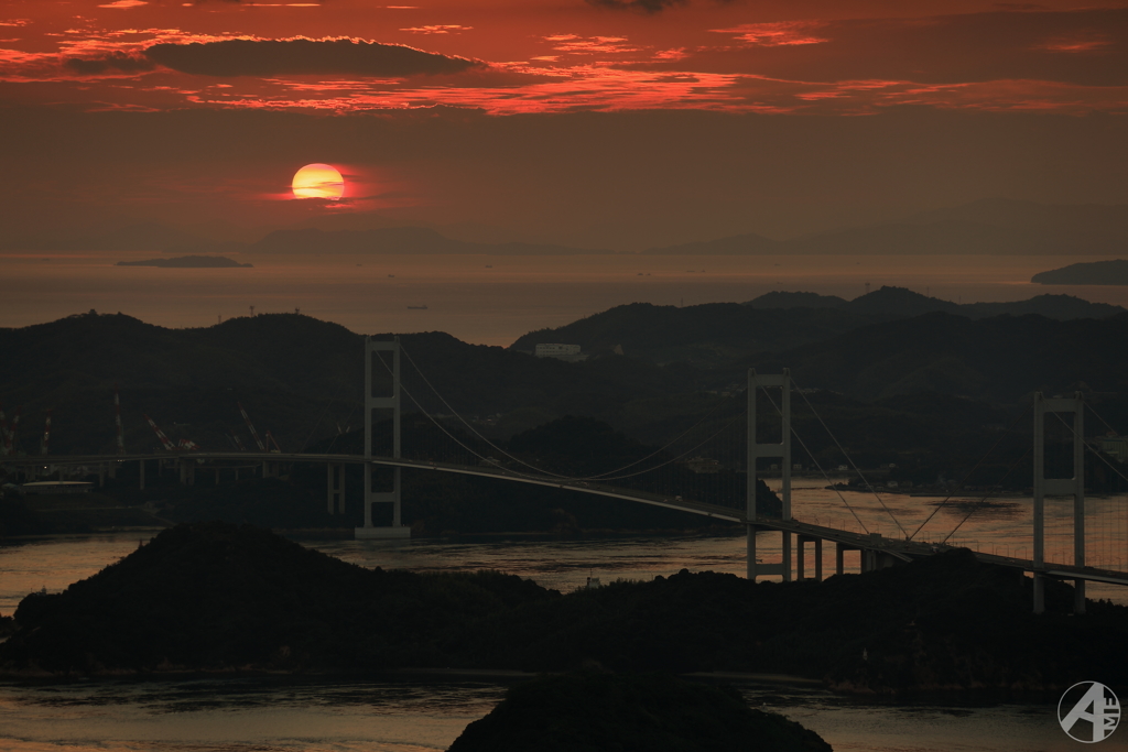 しまなみ海道夕景