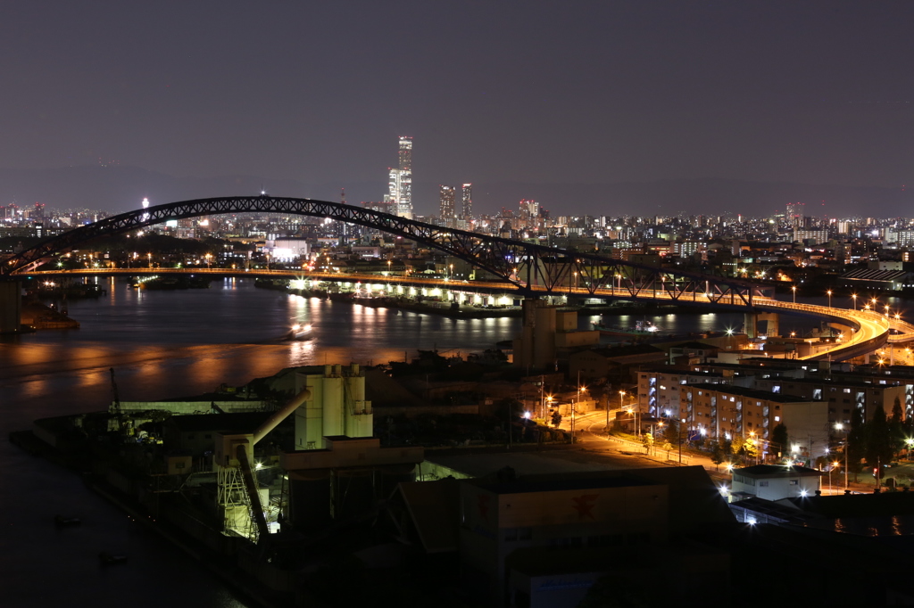 千歳橋あべのハルカス夜景 By Amegraphy Id 写真共有サイト Photohito