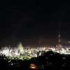 水島コンビナート工場夜景