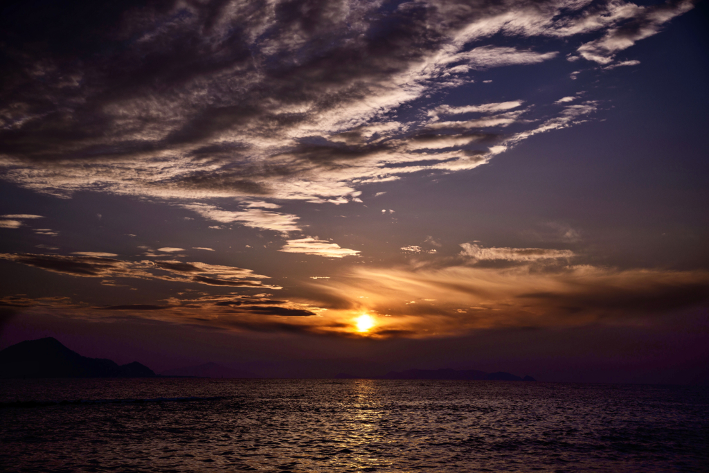夕日