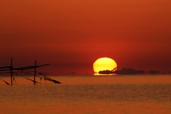 ダルマ太陽（朝日）