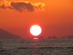 瀬戸内の朝日