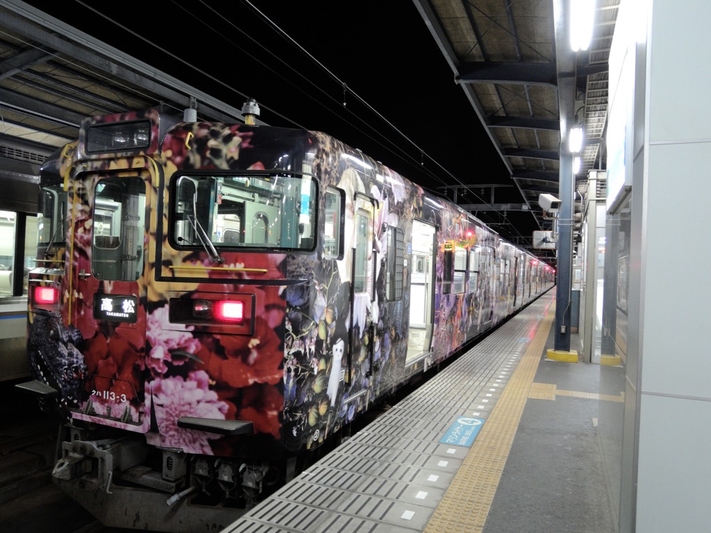 アラーキー列車・ＪＲ予讃線 丸亀駅①