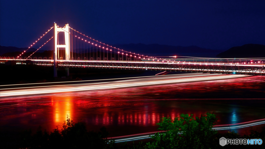 瀬戸内の静かな夜景