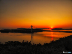 瀬戸内の静かな夕暮れ