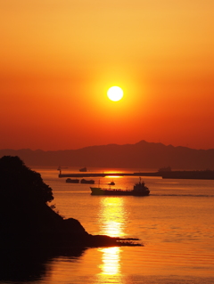 瀬戸内の夕日