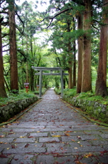 大神山神社・700ｍ石畳①