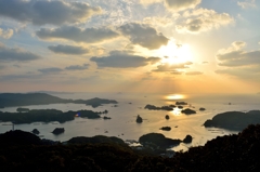 九十九島の夕景