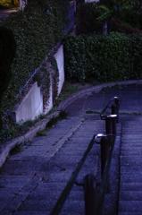 夕暮れの階段
