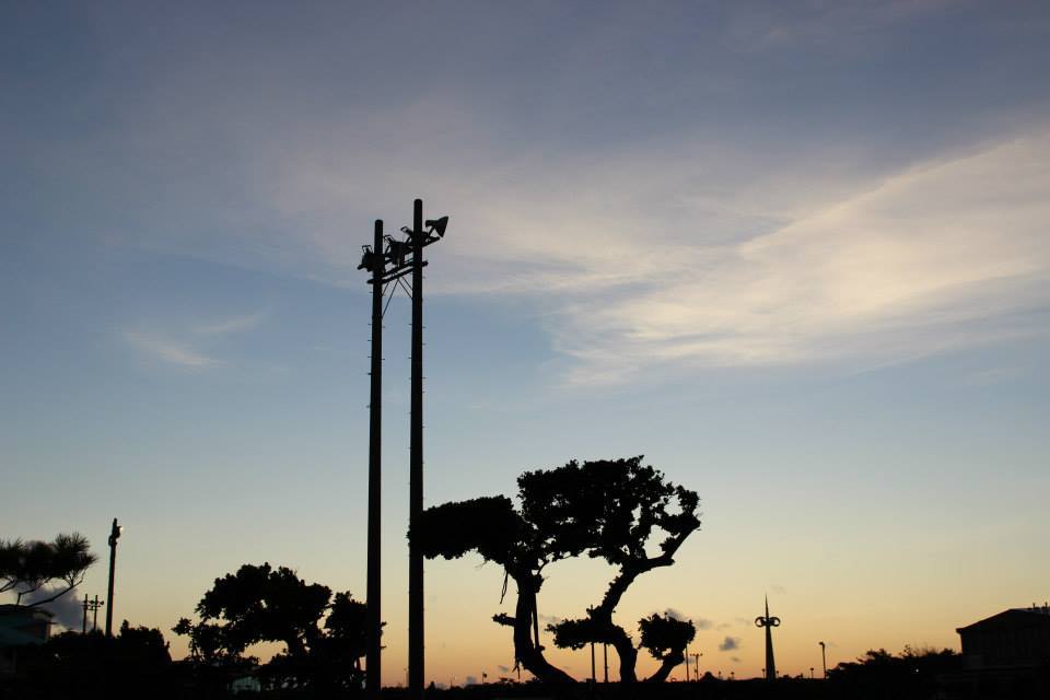 黄昏の球場
