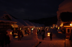 厳冬の大内宿