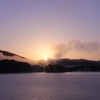 檜原湖の夜明け