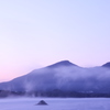 夜明けの磐梯山