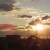 雨上がりの夕焼け