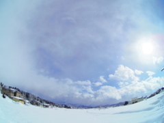 雪と空