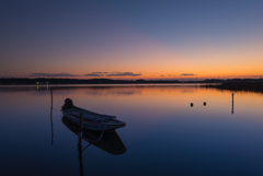 手賀沼夕景
