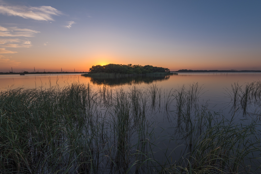 牛久沼の夕景