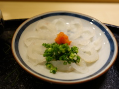 かわはぎの薄造り